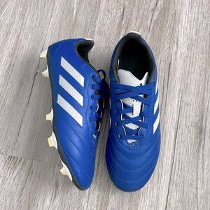 Adidas Goletto blue white cleats